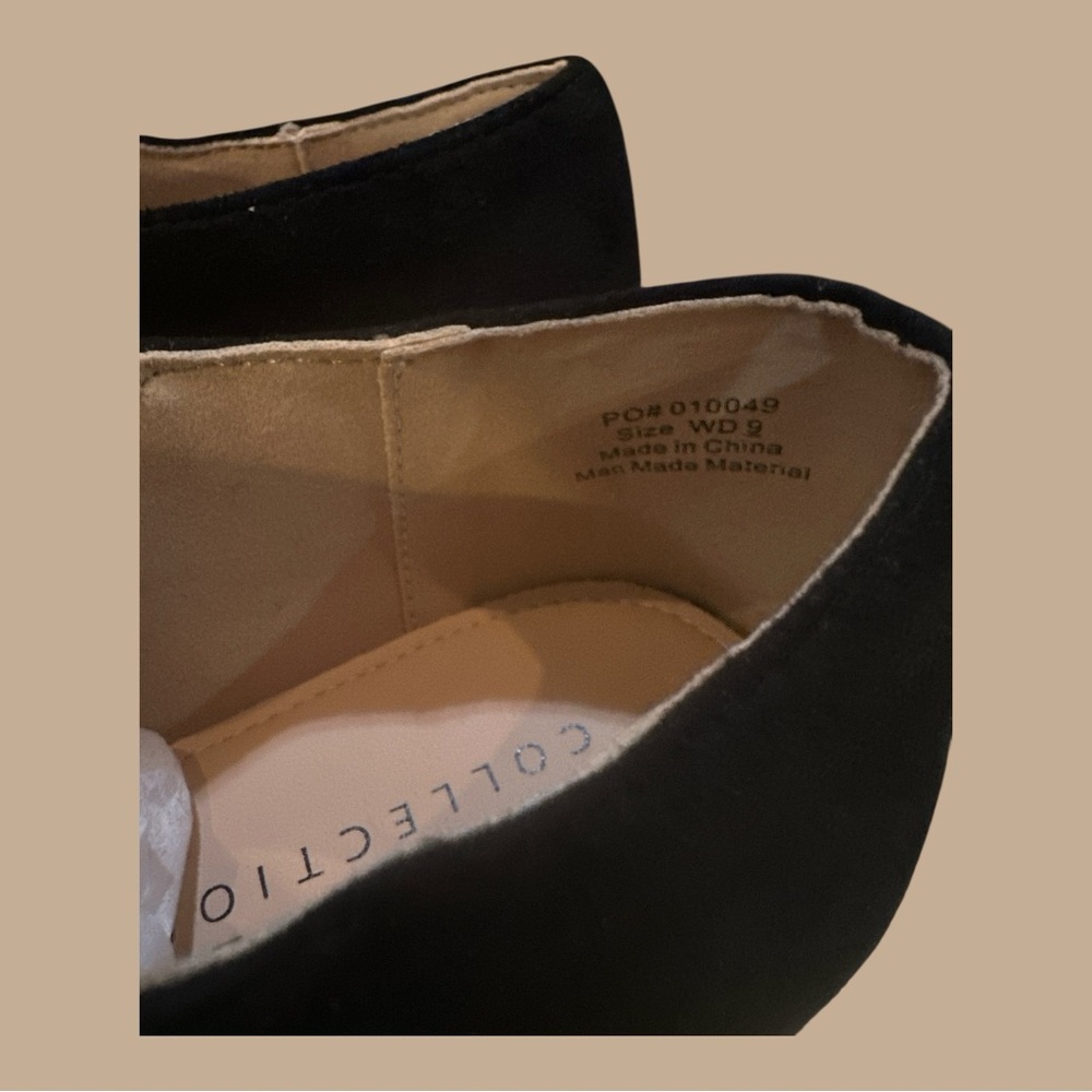 Journee Collection Black Ankle Booties - Picture 9 of 12